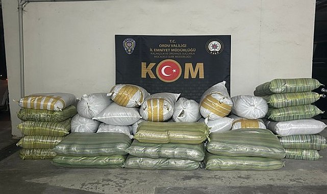 Ordu'da kaçak tütün operasyonu