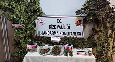Rize’de uyuşturucu operasyonu