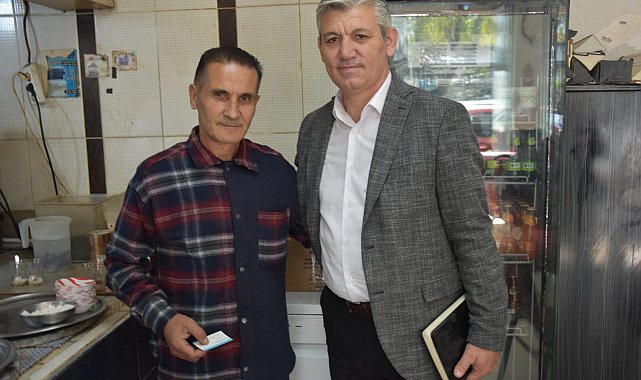 Şahin, kahveci esnafıyla buluştu