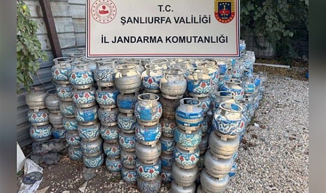 Şanlıurfa’da 5 binden fazla tüp ele geçirildi