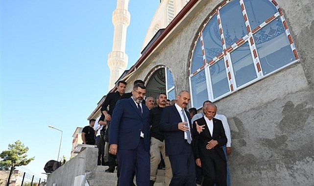 Vali Canalp, Veysel Karani Cami inşatını inceledi