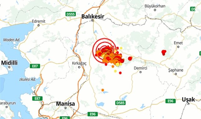 Balıkesir’de 4.9 büyüklüğünde deprem