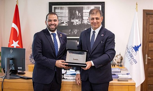 Guatemala’nın Ankara Büyükelçisi Recinos'tan Başkan Tugay'a ziyaret