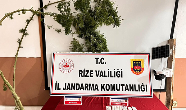 Rize’de uyuşturucu operasyonu