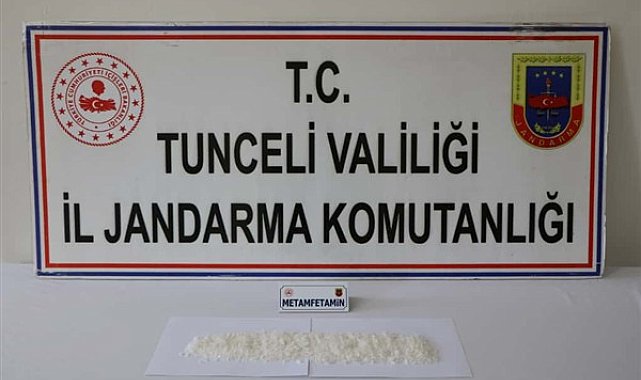 Tunceli’de 205 gram metanfetamin ele geçirildi
