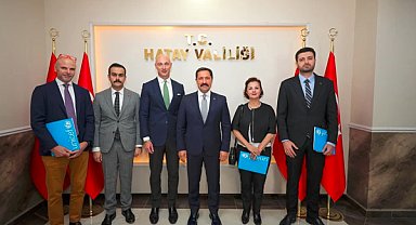 UNICEF heyetinden Hatay Valisi Masatlı’ya ziyaret