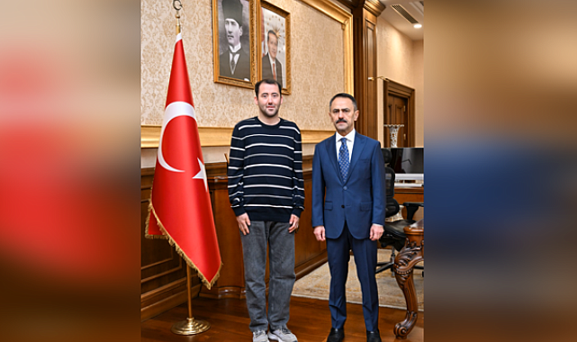 Enes Ufuk Altın, Vali İlhami Aktaş’ı ziyaret