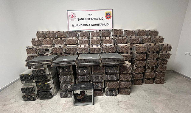 Hilvan’da kaçak kripto para madenciliği operasyonu