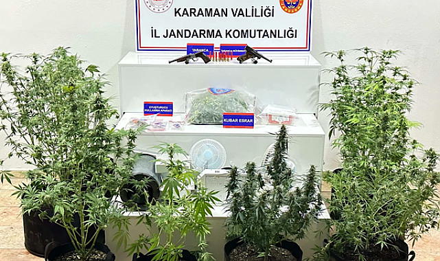 Karaman'da asayiş, narkotik operasyonları