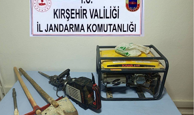 Kırşehir'de kaçak kazı operasyonu