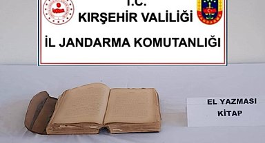 Kırşehir’de Osmanlı dönemine ait tarihi eser ele geçirildi