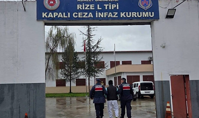 Rize’de aranan hükümlü Yakalandı