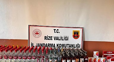 Rize’de kaçak sigara ve alkol operasyonu