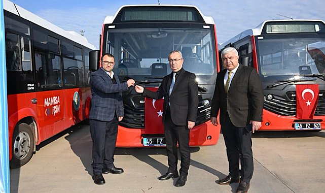 Manisa’da toplu ulaşım filosuna 12 yeni araç eklendi