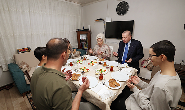 Cumhurbaşkanı Erdoğan, Kayacık ailesiyle iftar yaptı