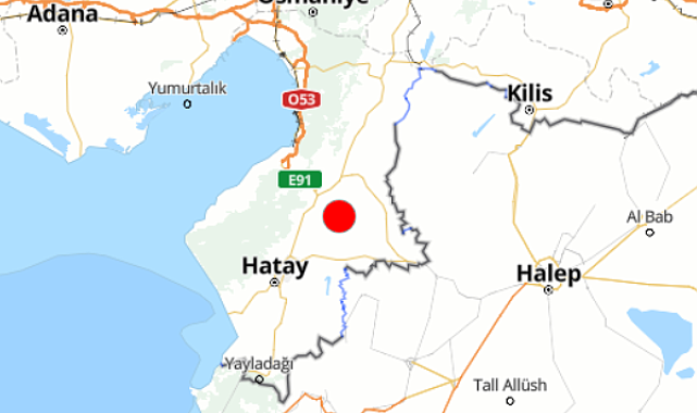 Hatay'da deprem