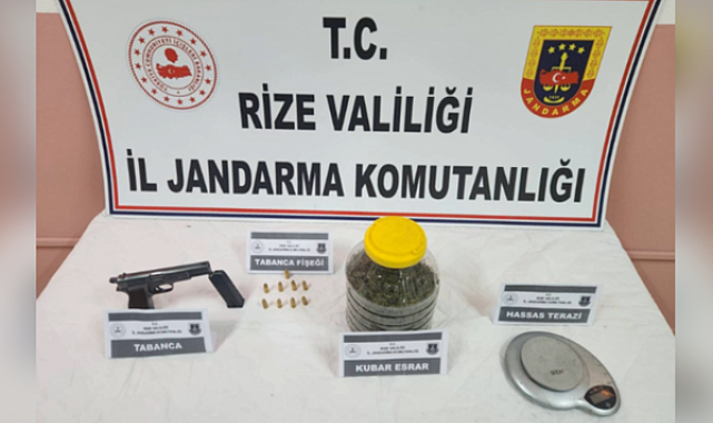 Rize'de uyuşturucu operasyonu