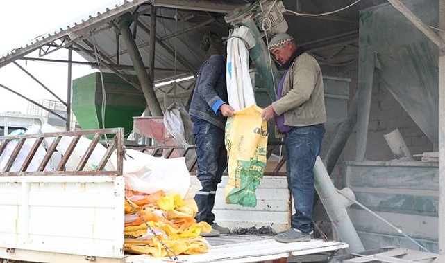 Antalya'da çiftçilere yem ezme desteği