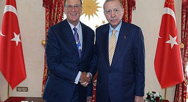 Cumhurbaşkanı Erdoğan, BlackRock CEO’su Fink’i kabul etti
