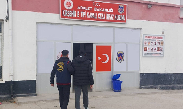 Kırşehir’de 6 yıl 8 ay hapis cezası bulunan şahıs yakalandı