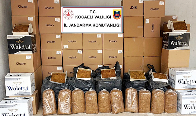 Kocaeli’de kaçak sigara ve tütün operasyonu