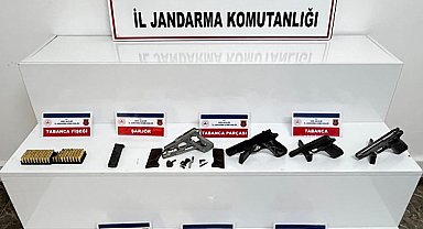 Rize’de 21 ruhsatsız tabanca ele geçirildi