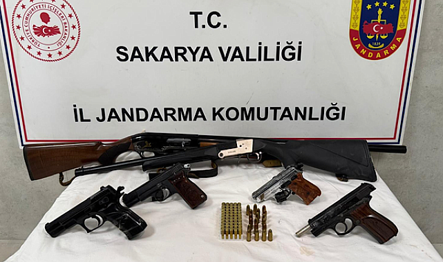 Sakarya’da silah kaçakçılığı operasyonu