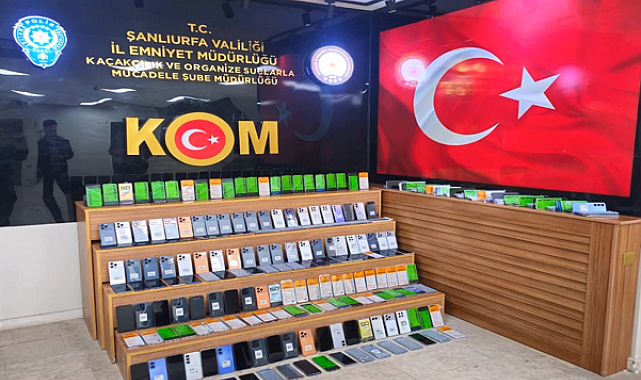 Şanlıurfa’da 4 milyon TL değerinde kaçak cep telefonu ele geçirildi