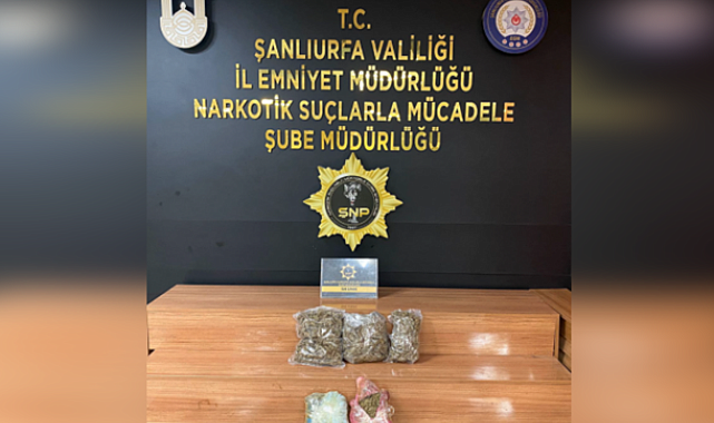 Şanlıurfa'da uyuşturucu operasyonu