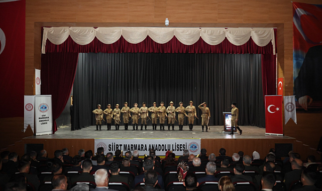 Siirt’te 18 Mart Şehitleri Anma Günü ve Çanakkale Zaferi törenle kutlandı