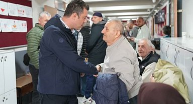 Başkan Sarıkurt sandık bölgelerini ziyaret etti