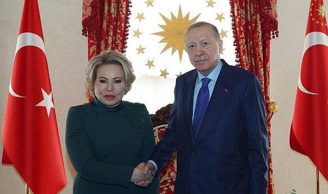 Cumhurbaşkanı Erdoğan, Matviyenko’yu kabul etti