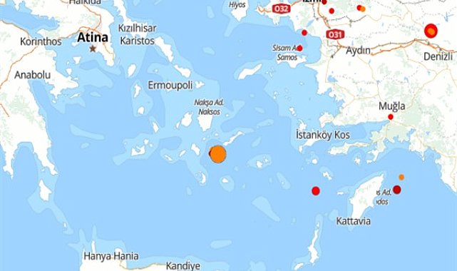 Ege Denizi'nde deprem