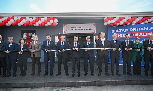 Gebze'de Sultanorhan Anaokulu hizmete açıldı