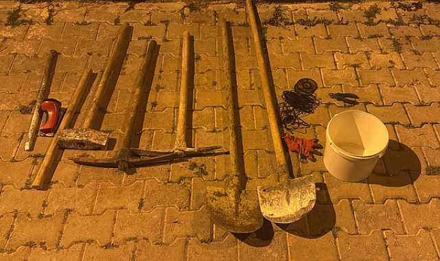 Harran’da izinsiz kazı yapan 5 şüpheli yakalandı
