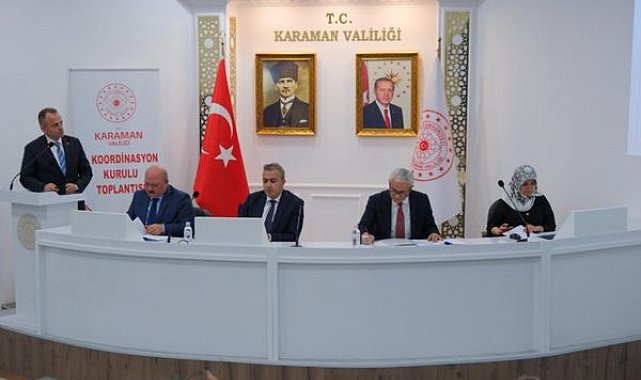 Karaman’da İl Koordinasyon Kurulu toplantısı yapıldı