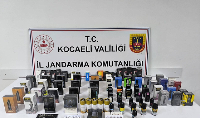 Kocaeli’de kaçak elektronik sigara operasyonu
