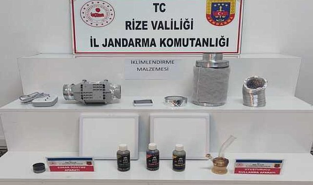 Rize’de uyuşturucu operasyonu