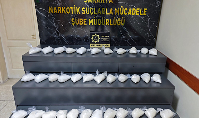 Sakarya’da 17,5 kilo metamfetamin ele geçirildi