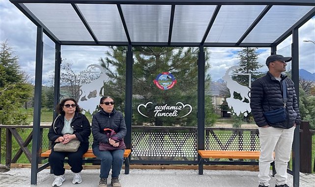 Tunceli’de toplu ulaşım durakları yenileniyor