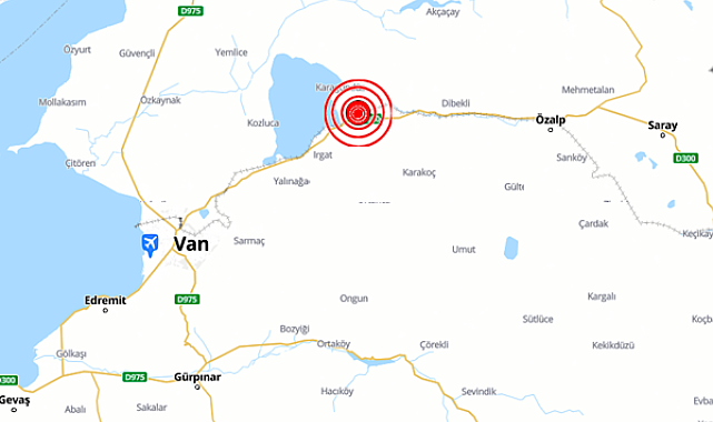 Van’da 5.1 büyüklüğünde deprem