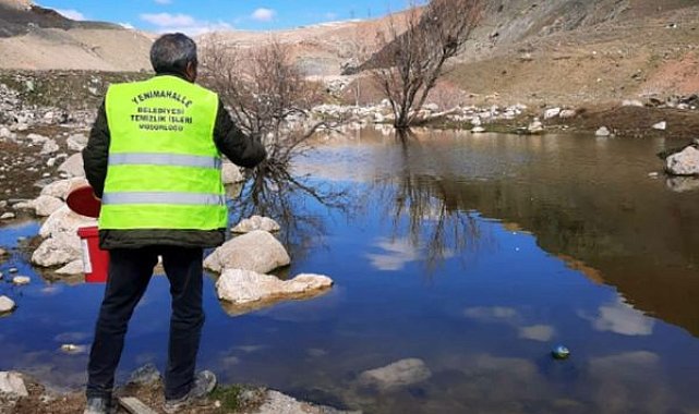 Yenimahalle’de larva ilaçlama çalışmaları devam ediyor