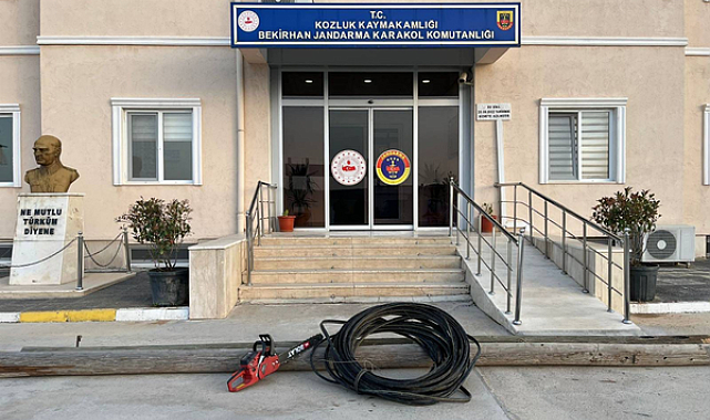 Batman İl Jandarma Komutanlığı: Kablo hırsızları suçüstü yakalandı