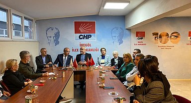 CHP heyetleri İnegöl gündemi için bir araya geldi