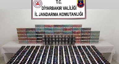 Diyarbakır’da kaçakçılık operasyonlarında binlerce ürün ele geçirildi