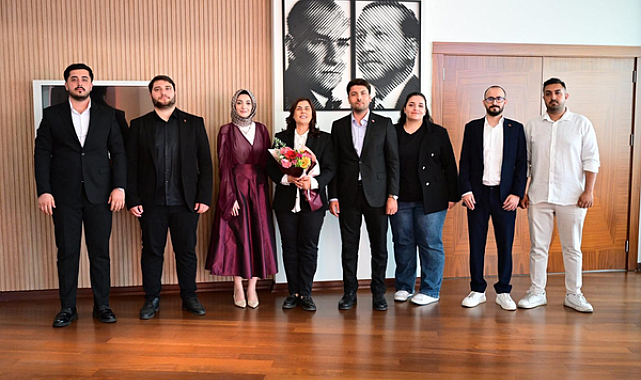 Başkan Çerçioğlu’na, Türkiye Gençlik Vakfı Aydın İl Temsilciliği’nden ziyaret
