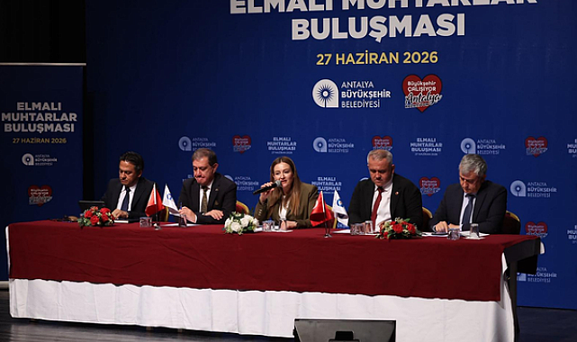 Başkan Vekili Özdemir, Elmalı’da muhtarlarla buluştu