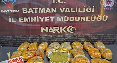 Batman’da 11 kilo 500 gram esrar ele geçirildi
