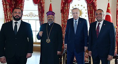 Erdoğan, Türkiye Ermenileri Patriği Maşalyan ve Milletvekili Sıvacıoğlu'nu kabul etti