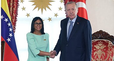 Erdoğan, Venezuela Geçici Devlet Başkanı Rodriguez’i Dolmabahçe’de karşıladı